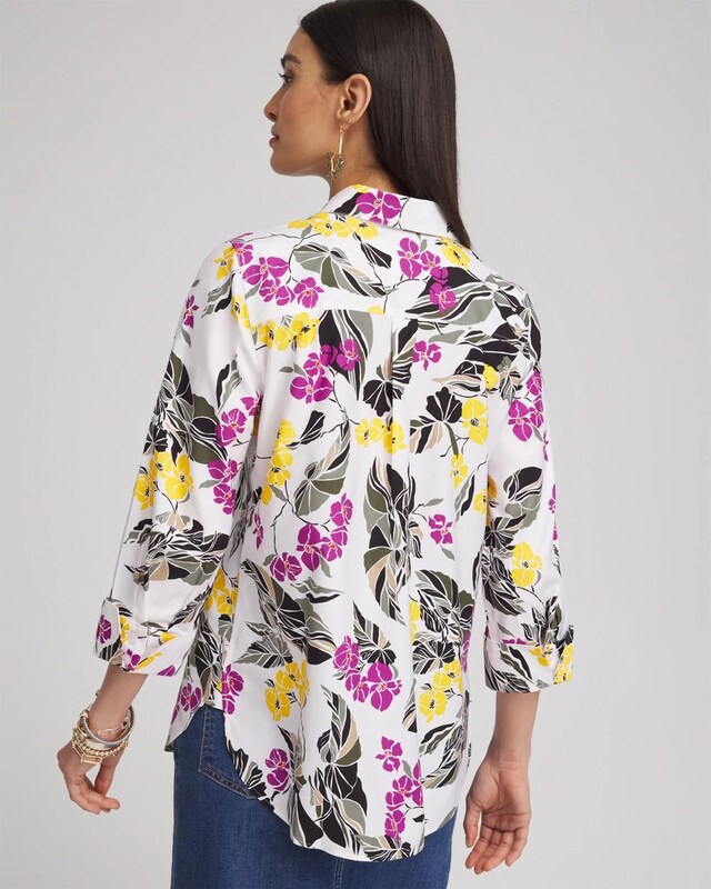 No Iron Stretch Floral Shirt - image 3
